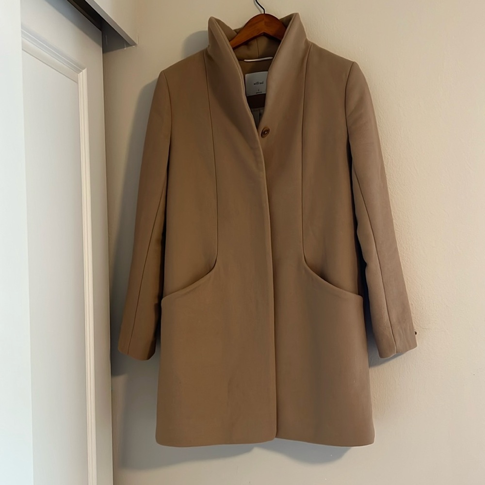 Aritzia wilfred s camel coat
